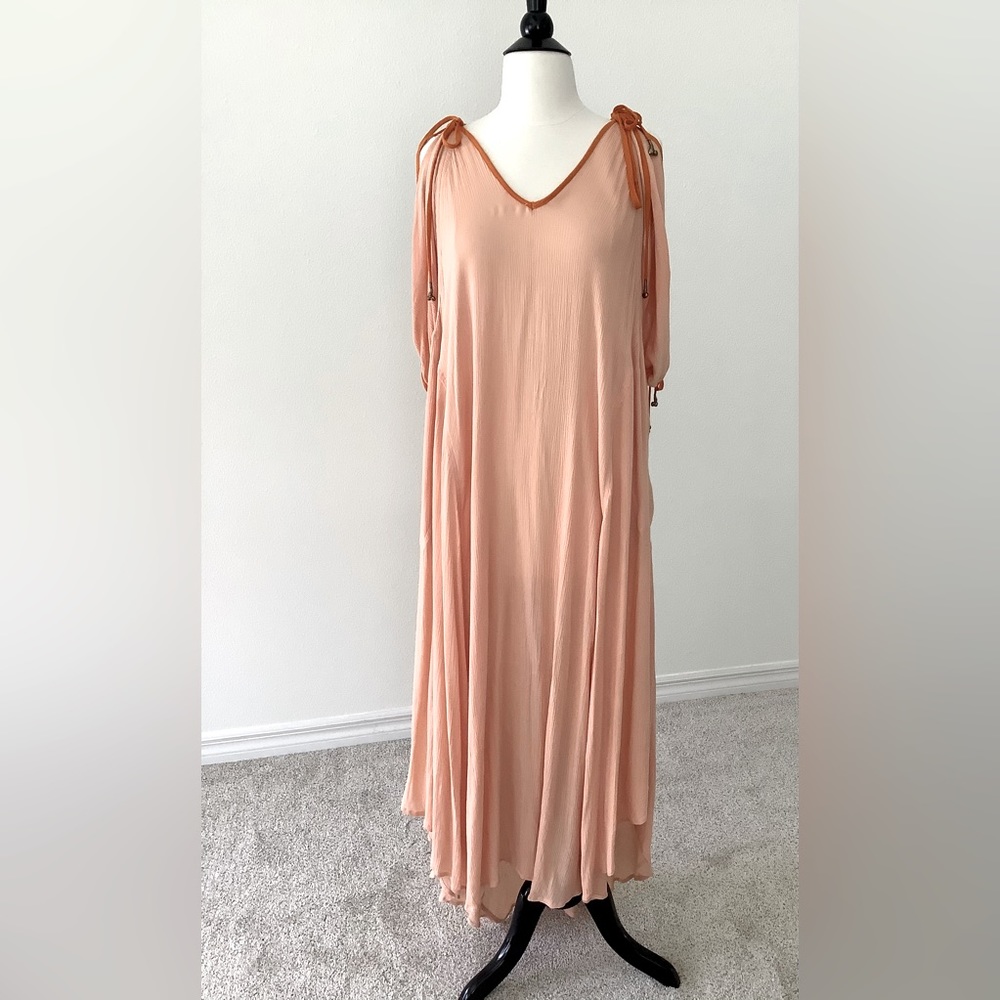 Women’s Free People Beach Cover Up Dress, Pale Orange, Sz XS